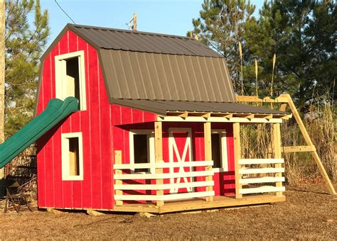 Large Barn Playhouse Plan | 12x19ft Outdoor DIY Project - Paul's Playhouses