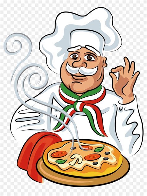 Pizza Italian Cuisine Chef Cook - Pizza Cartoon - Free Transparent PNG ...