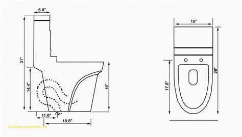 Toilet Dimensions Inches - The utilitarian room with total of performance is known as toilet ...