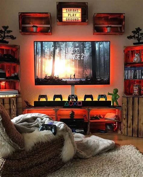 35 creative college apartment decoration 28 | Video game room design ...