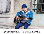 Guitar Player sitting down and street playing image - Free stock photo - Public Domain photo ...