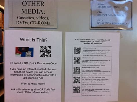 QR Code Signage at GFU Portland Center Library | Robin Ashford | Flickr