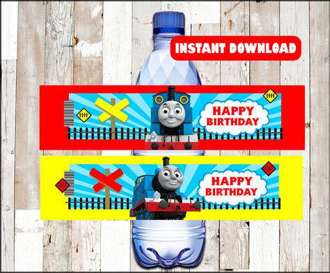 Printable Thomas The Train water bottle labels template, Thomas The ...