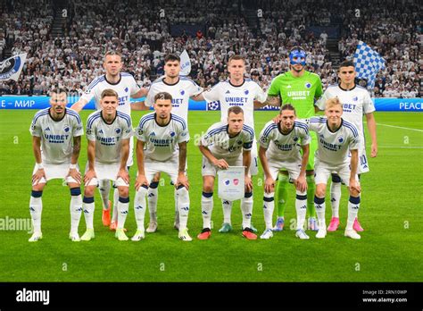 Copenhagen, Denmark. 30th Aug, 2023. The starting-11 of FC Copenhagen ...