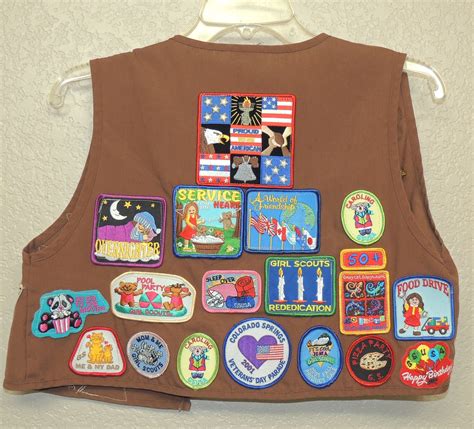 Vtg GIRL SCOUT Vest 40 Patches and 3 Pins | Etsy