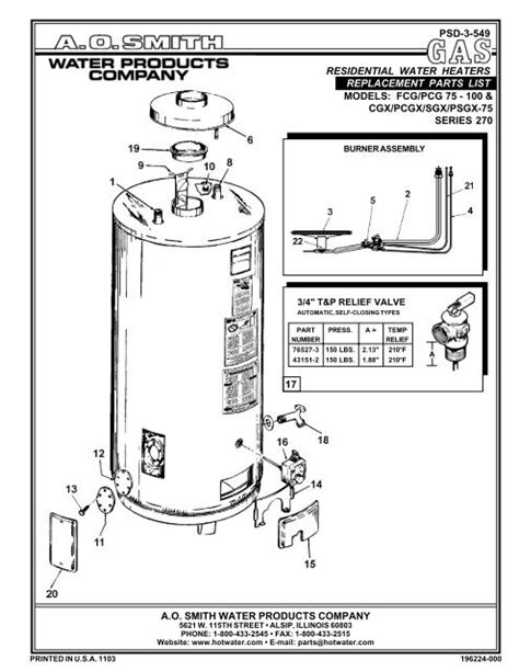 Ao Smith Bth-250 Installation Manual