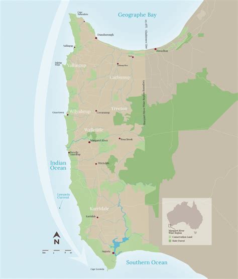 Margaret River Map - Margaret River Wine