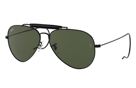 Outdoorsman Sunglasses in Black and Green - RB3030 | Ray-Ban® US