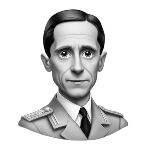 Joseph Goebbels only black and white | AI Emoji Generator