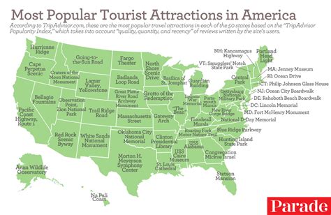 The Most Popular Tourist Attractions in All 50 States, According to ...