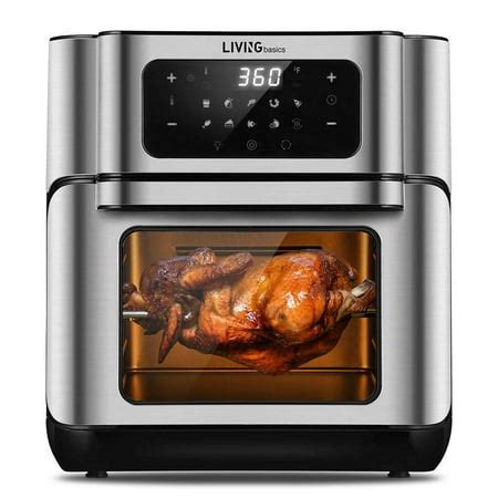 10.6 QT Air Fryer,1500W 10-in-1 Electric Air Countertop Oven w/ LED Digital Touchscreen,10 ...