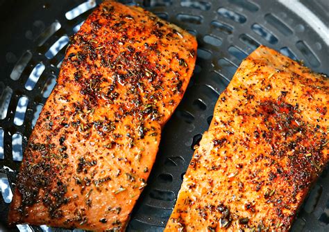 Ninja Foodi Air Fryer Herbed Salmon Recipe | Dr. Davinah's Eats