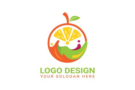 Orange Logo Design Vector Template 8099971 Vector Art at Vecteezy