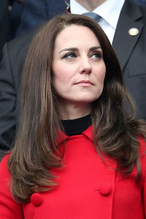 Catherine Duchess of Cambridge attend The Wales vs France RBS match in ...