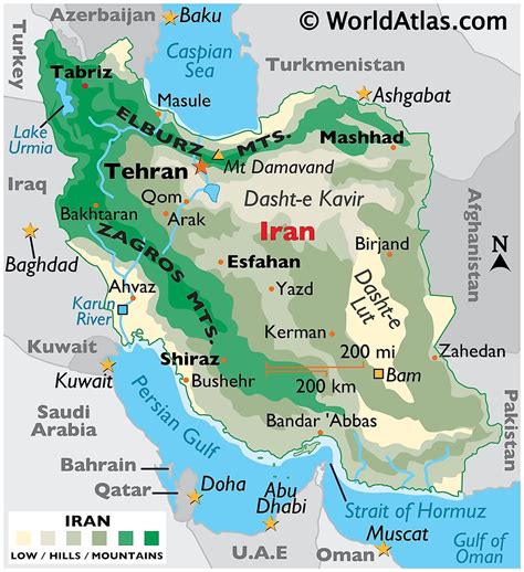 Bản đồ Iran - Địa Ốc Thông Thái