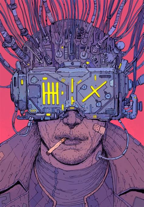 Henry Dorsett Case, cover art for the brazillian version of Neuromancer ...