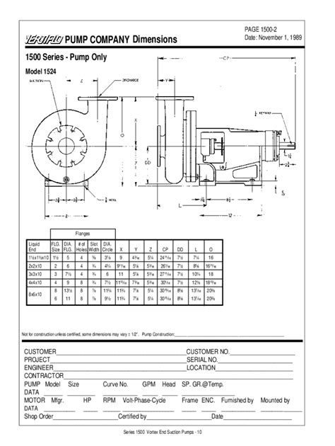 Fillable Online Goulds Water Technology Series A-C e-1500Vertical In- ... Fax Email Print ...