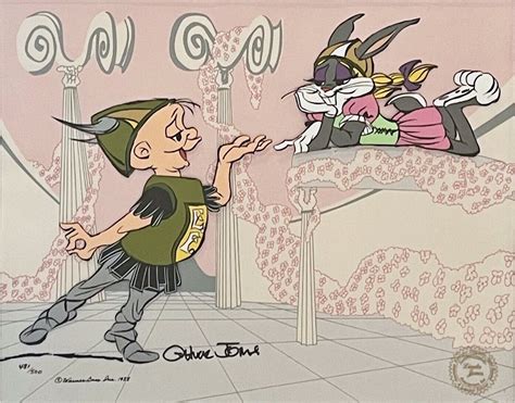 Warner Brothers Bugs Bunny Elmer Fudd cel What's Opera Doc III signed Chuck Jone for Sale ...