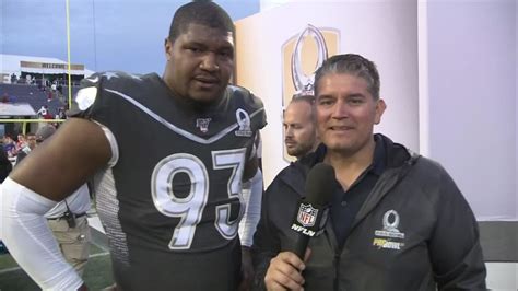 Jacksonville Jaguars defensive lineman Calais Campbell reacts to Pro ...