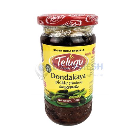 Telugu Tindora (Dondakaya) Pickle 300g - Dashmesh Singapore – Indian ...