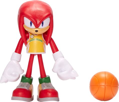 Sonic The Hedgehog 4-Inch Knuckles Collectible Toy Action Figure with ...