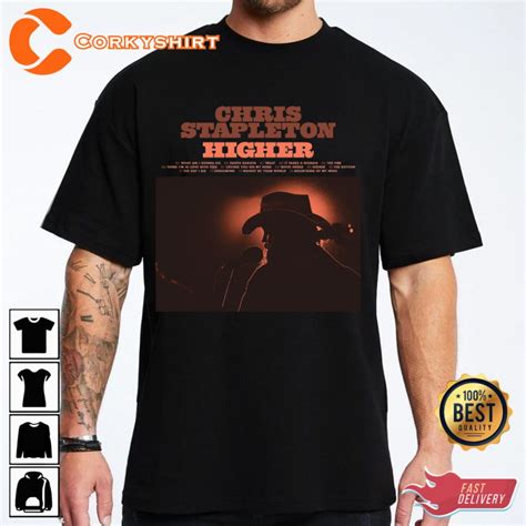 Chris Stapleton Higher Album Cover Tracklist Shirt