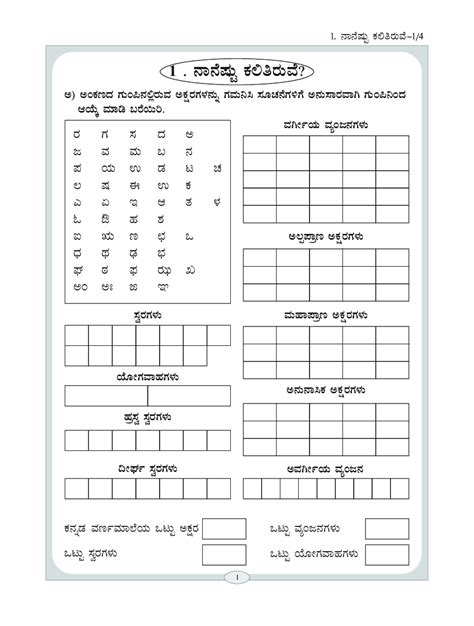 Kannada Worksheets For Ukg - Worksheets For Kindergarten