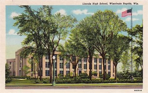 Wisconsin Wisconsin Rapids Lincoln High School | United States - Wisconsin - Other, Postcard ...