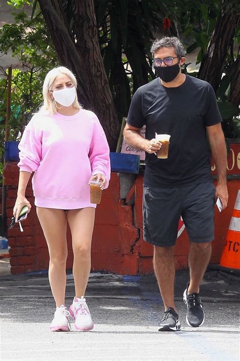 Lady Gaga Wore Sweater and No Pants for Coffee Date With Boyfriend