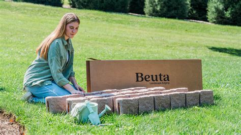 Landscape Edging with Beuta Blocks and Bricks - Beuta