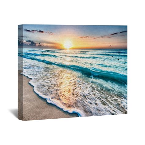 Beach Canvas Wall Art Beach Wall Decor Beach Wall Art Blue - Etsy