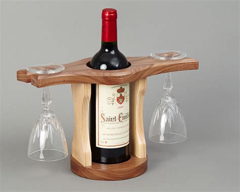 Wine Bottle & Glass Holder | Beveledge