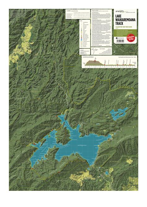 Lake Waikaremoana Track Map – MapCo NZ Ltd – Maori, Pacific Island and New Zealand Maps