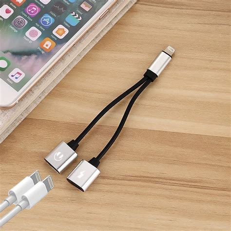 Lightning Splitter Cable for 1 to 2 Y Adapter Cable Music Charging – accXpress.com