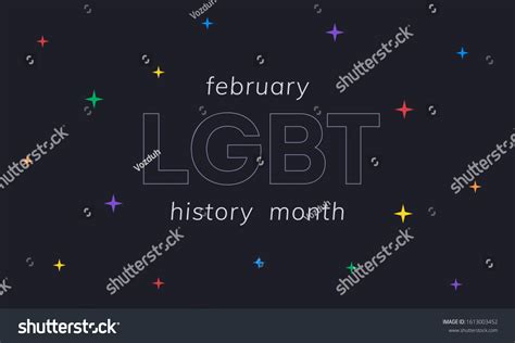 Lgbt History Month Background Poster Postcard Stock Vector (Royalty ...