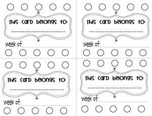 Behaviour Card | Behavior punch cards, Classroom management, Teaching ...