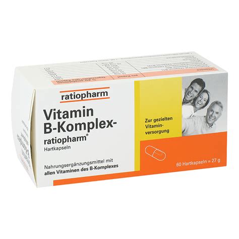 Vitamin B Komplex ratiopharm Kapseln 60stk PZN 04132750 | eBay