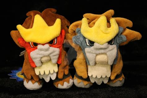 Pokemon Center Entei and Shiny Entei Plush by CharmingChikorita on ...