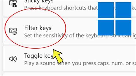 Filter Keys Settings in Windows 11 Laptop & Computer - YouTube