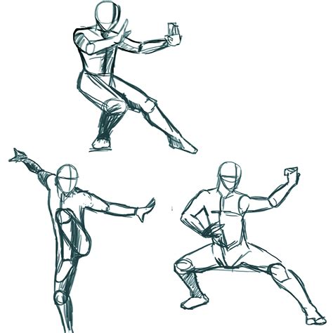 Kung Fu Stances - fast sketches by cassio-kenji on DeviantArt