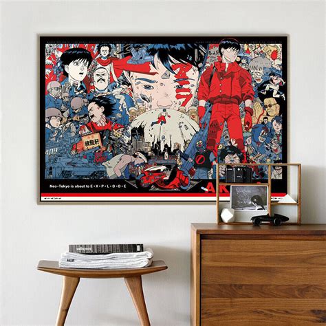 Akira Movie Anime Canvas Poster Akira Anime Wall Decor Movie Gift ...