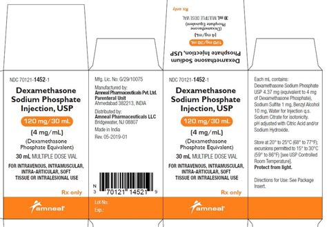 Dexamethasone Injection - FDA prescribing information, side effects and uses