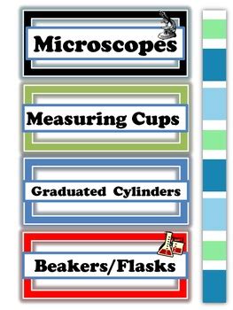 Science Lab Labels by Full of Teaching | Teachers Pay Teachers