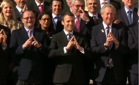 Macron Is Not Showing a Masonic Symbol but the Eiffel Tower in Sign ...