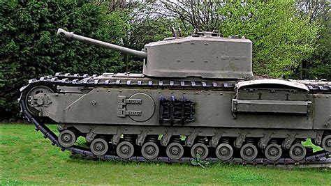 Surviving Churchill Mark VII Crocodile Flame Thrower Tank in Norfolk