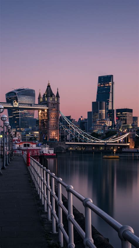 2160x3840 London Evening Buildings Water Side 8k Sony Xperia X,XZ,Z5 ...