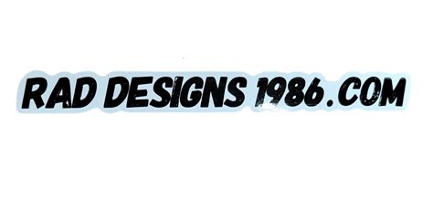 Rad Designs Stickers – Rad Designs 1986