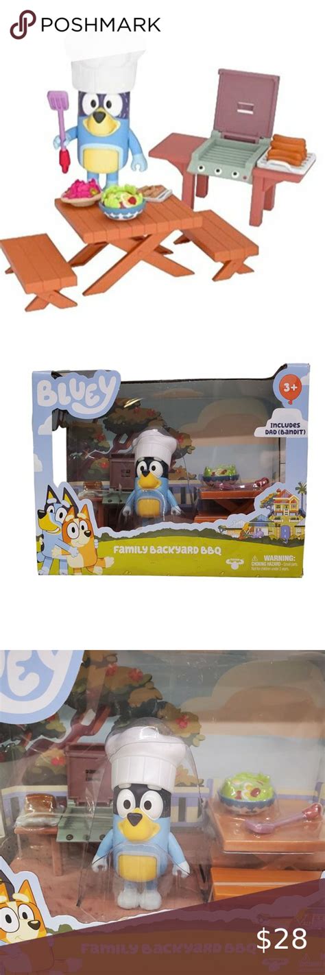 Bluey Family Backyard BBQ Bluey Toys | Family backyard, Backyard bbq ...