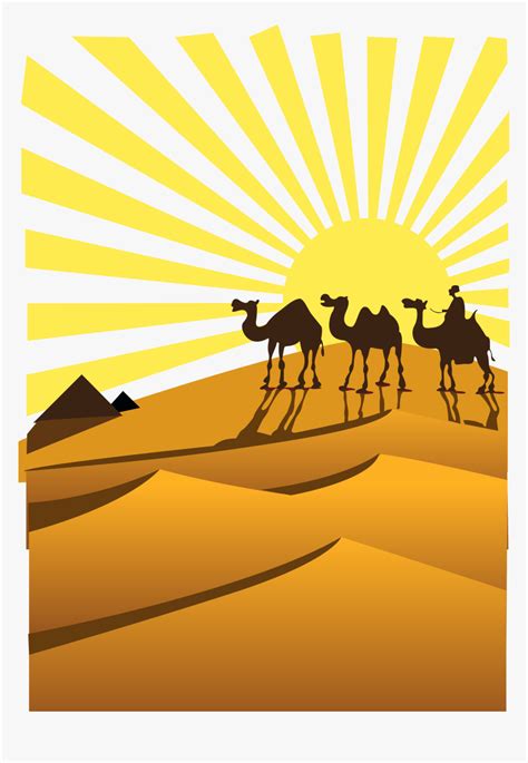 Desert Clipart Png - Camel Desert Clip Art, Transparent Png - kindpng