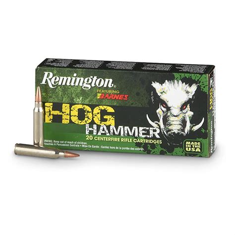 Remington Hog Hammer, .223 Remington, TSX, 62 Grain, 20 Rounds - 283110, .223 Remington Ammo at ...